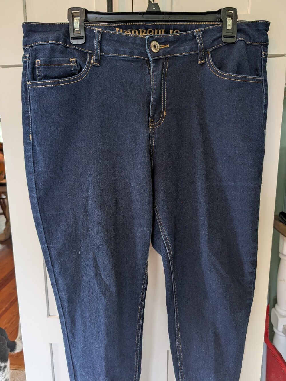 Hydraulic 16W Lola Dark Indigo Stretch Skinny Ankle Jeans- Mid Rise